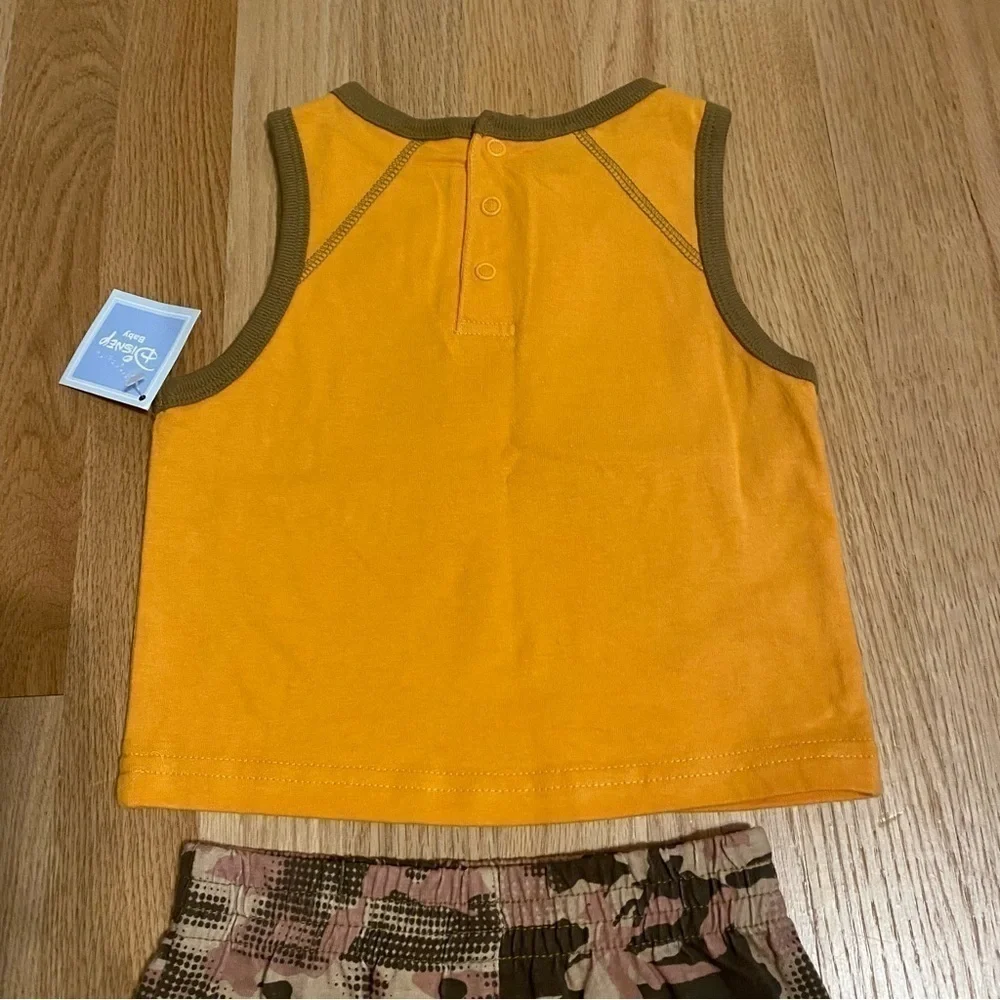Vintage Disney Outfit NEW 12 Months Orange Brown Rafting Kayak Winnie the Pooh